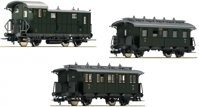 Set of 3 passenger cars for branch line train (Set 2)<br /><a href='images/pictures/Fleischmann/Fleischmann-481805.jpg' target='_blank'>Full size image</a>
